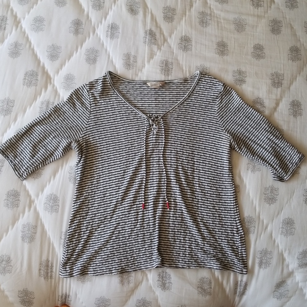 Black and white striped shirt